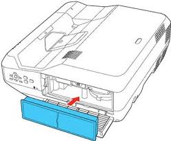 cleaning air filter in projector